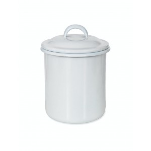 Enamel Storage Jar - White 